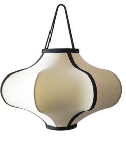 Lantaarn Nextime Lumi 40 cm stof creme