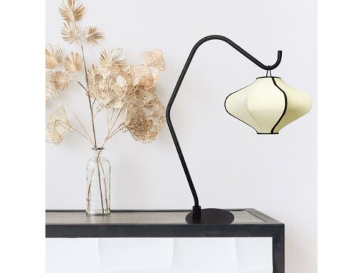 Lantaarn Nextime Lumi 40 cm stof creme