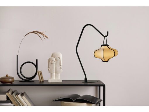 Lantaarn Nextime Lumi 40 cm stof creme