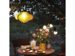 Lantaarn Nextime Lumi 40 cm stof geel
