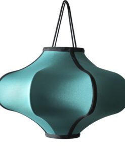 Lantaarn Nextime Lumi 40 cm stof turqoise