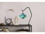 Lantaarn Nextime Lumi 40 cm stof turqoise