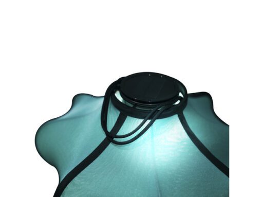 Lantaarn Nextime Lumi 40 cm stof turqoise