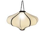 Lantaarn Nextime Lumi 60 cm stof creme
