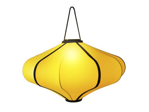Lantaarn Nextime Lumi 60 cm stof geel