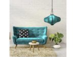 Lantaarn Nextime Lumi 60 cm stof turqoise
