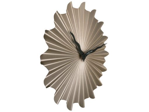 Metalen wandklok - 40cm - Stille klok - Bruin - Metaal -    NeXtime "Sunny"
