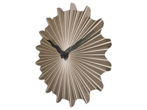 Metalen wandklok - 40cm - Stille klok - Bruin - Metaal -    NeXtime "Sunny"