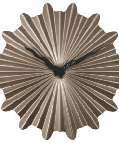 Metalen wandklok - 40cm - Stille klok - Bruin - Metaal -    NeXtime "Sunny"
