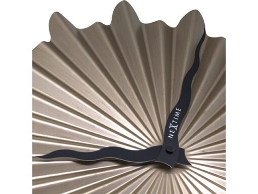 Metalen wandklok - 40cm - Stille klok - Bruin - Metaal -    NeXtime "Sunny"