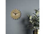 Metalen wandklok - 40cm - Stille klok - Goud - NeXtime      "Sunny"