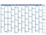 Muurplanner Kangaro 2026 NL/FR uitwisbaar 70x100cm met      gratis marker en wisser