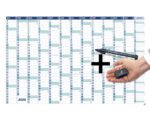 Muurplanner Kangaro 2026 NL/FR uitwisbaar 70x100cm met      gratis marker en wisser