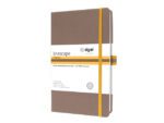 Notitieboek Linescape A5 bruin geruit hardcover