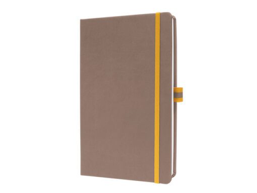 Notitieboek Linescape A5 bruin geruit hardcover