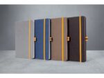 Notitieboek Linescape A5 bruin geruit hardcover