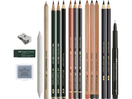 Pitt Monochrome Faber-Castell discovery set dry art         materials
