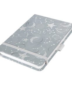 Schetsblok Jolie Beauty A6 COSMIC FANTASY GREY punt-gelijnd 158pag 100gr HC