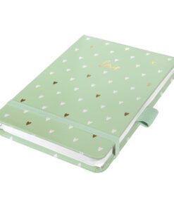 Schetsblok Jolie Beauty A6 MINT LOVE punt-gelijnd 158pag    100gr HC