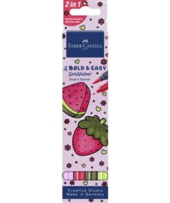 Sketchmarker Faber-Castell Goldfaber etui 4 stuks Bold Easy I World of Fruit