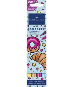 Sketchmarker Faber-Castell Goldfaber etui 4 stuks Bold Easy II World of Food