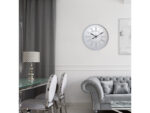 Spiegelklok - 56cm - Stille wandklok - Landelijk - Wit -    NeXtime - "Cleopatra"