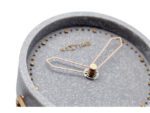 Tafelklok NeXtime 17.5x15.5x5 cm, polyresin, grijs