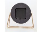 Tafelklok NeXtime 17.5x15.5x5 cm, polyresin, zwart