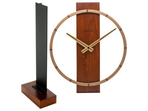 Tafelklok Nextime Carl Table 34x27cm hout bruin