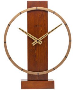 Tafelklok Nextime Carl Table 34x27cm hout bruin