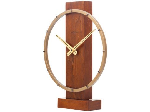 Tafelklok Nextime Carl Table 34x27cm hout bruin