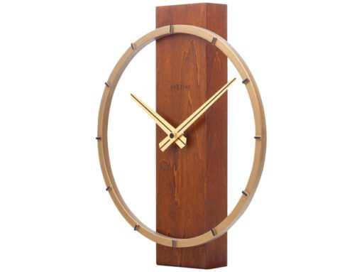 Tafelklok Nextime Carl Table 34x27cm hout bruin