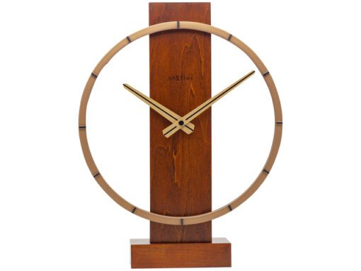 Tafelklok Nextime Carl Table 34x27cm hout bruin