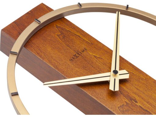 Tafelklok Nextime Carl Table 34x27cm hout bruin