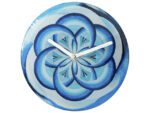 Tafelklok Nextime dia 20cm blauw glas Cosmo Blue Tafel