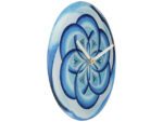 Tafelklok Nextime dia 20cm blauw glas Cosmo Blue Tafel