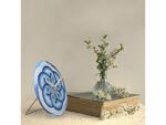 Tafelklok Nextime dia 20cm blauw glas Cosmo Blue Tafel