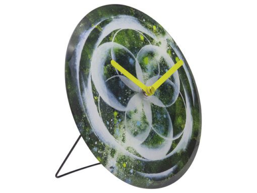 Tafelklok Nextime dia 20cm groen glas Cosmo Green Tafel