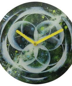 Tafelklok Nextime dia 20cm groen glas Cosmo Green Tafel