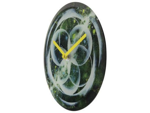 Tafelklok Nextime dia 20cm groen glas Cosmo Green Tafel