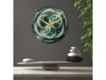 Tafelklok Nextime dia 20cm groen glas Cosmo Green Tafel