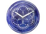 Tafelklok Nextime dia 20cm indigo glas Cosmo Indigo Tafel
