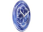 Tafelklok Nextime dia 20cm indigo glas Cosmo Indigo Tafel