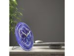 Tafelklok Nextime dia 20cm indigo glas Cosmo Indigo Tafel