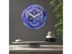 Tafelklok Nextime dia 20cm indigo glas Cosmo Indigo Tafel