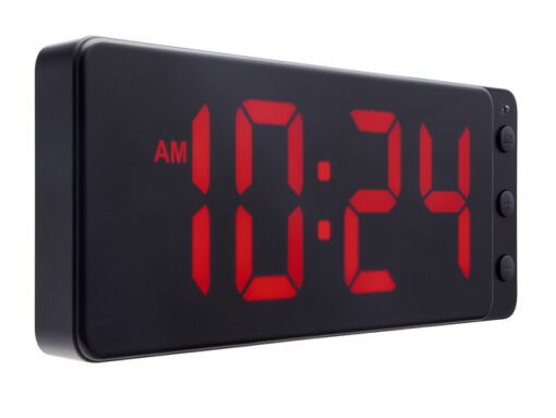 Tafel/wandklok NeXtime Digital Clock Red 27,2x10,8cm