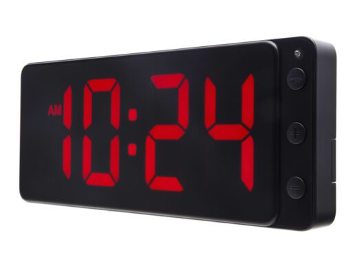 Tafel/wandklok NeXtime Digital Clock Red 27,2x10,8cm