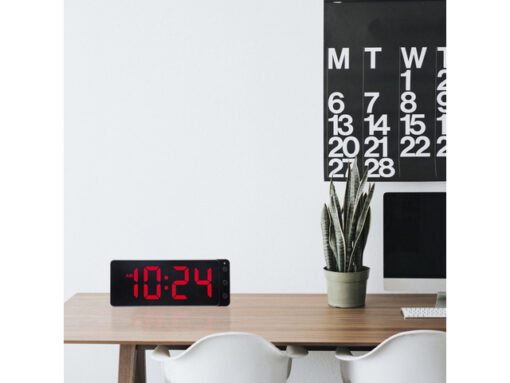 Tafel/wandklok NeXtime Digital Clock Red 27,2x10,8cm