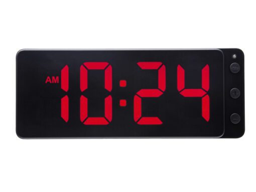 Tafel/wandklok NeXtime Digital Clock Red 27,2x10,8cm
