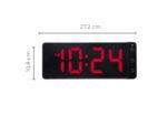 Tafel/wandklok NeXtime Digital Clock Red 27,2x10,8cm